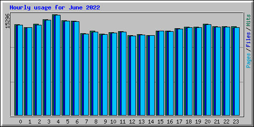 Hourly usage for June 2022